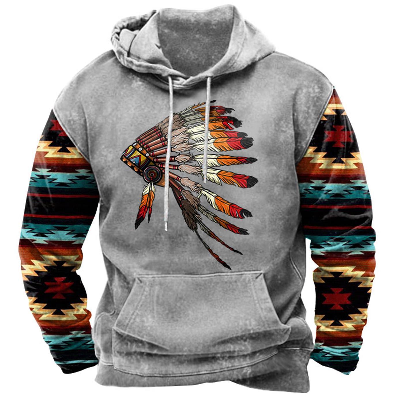 3D Printed Sports Hoodie - Men's Active Wear Sweatshirt with Digital Design for Athletes