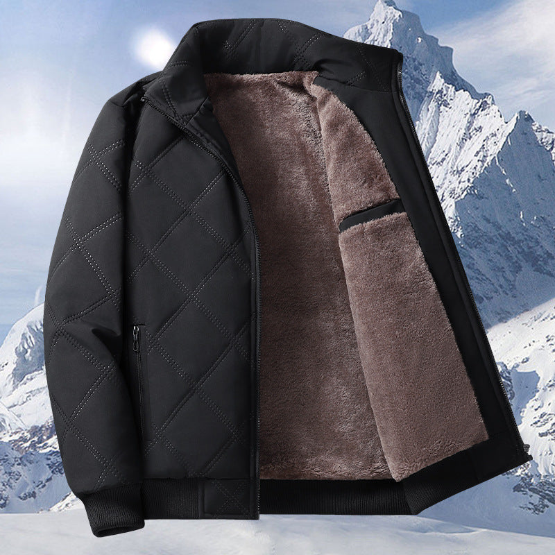 Autumn and Winter Fleece Lined Coat Men for Ultimate Warmth