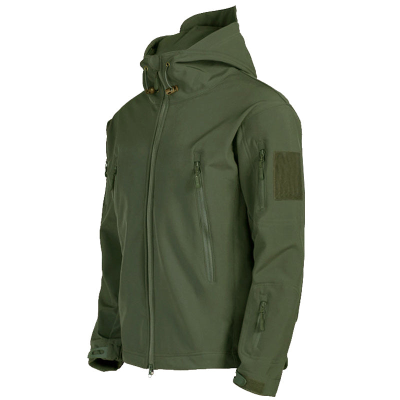 Soft Shell Windproof Jacket for Men - Hooded, Windproof Soft Shell Jacket