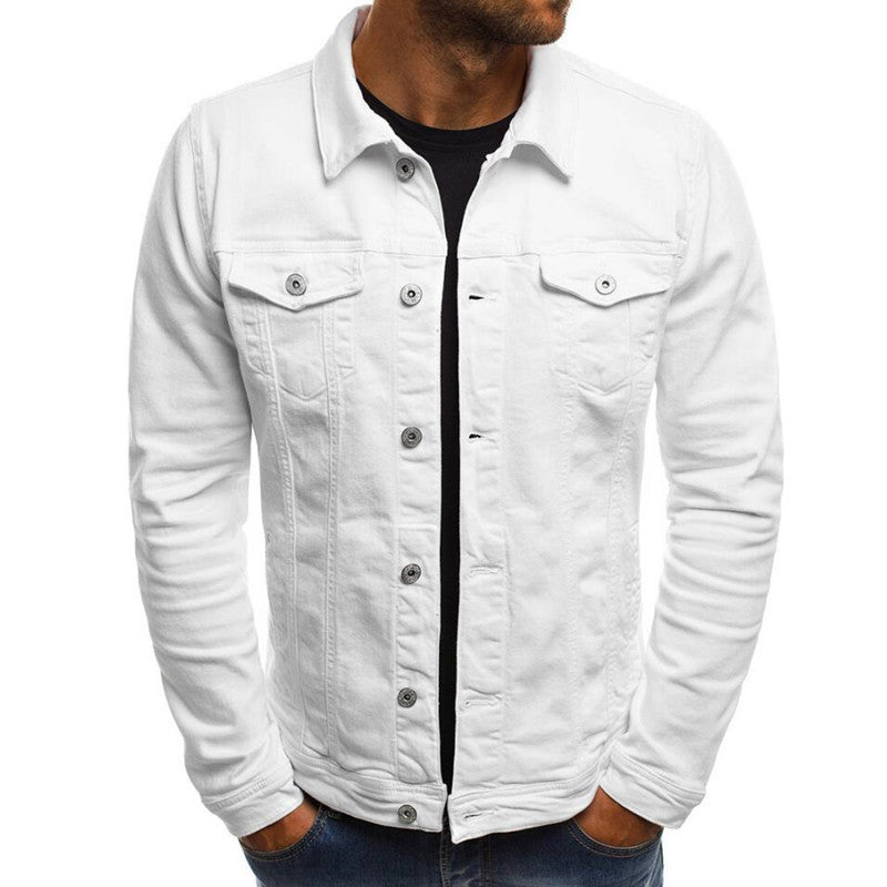 Casual Denim Button Shirt Men - Stylish Jacket for Everyday Wear