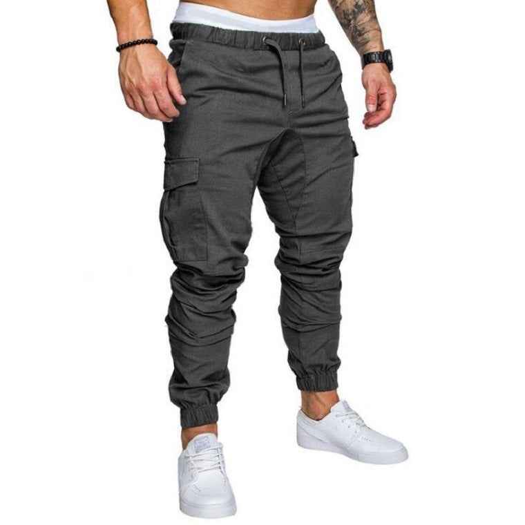 Men's Casual Drawstring Pants - Woven Fabric Casual Pants