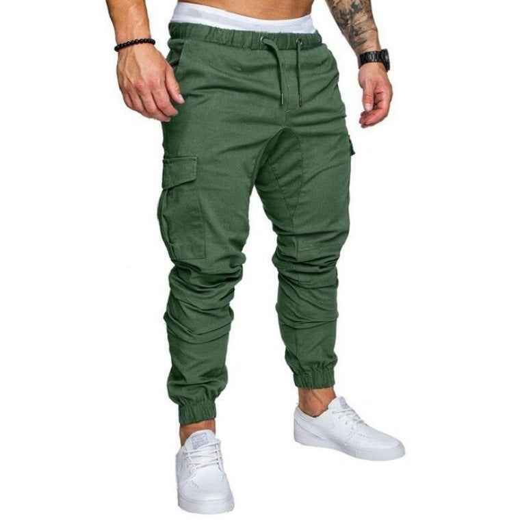 Men's Casual Drawstring Pants - Woven Fabric Casual Pants