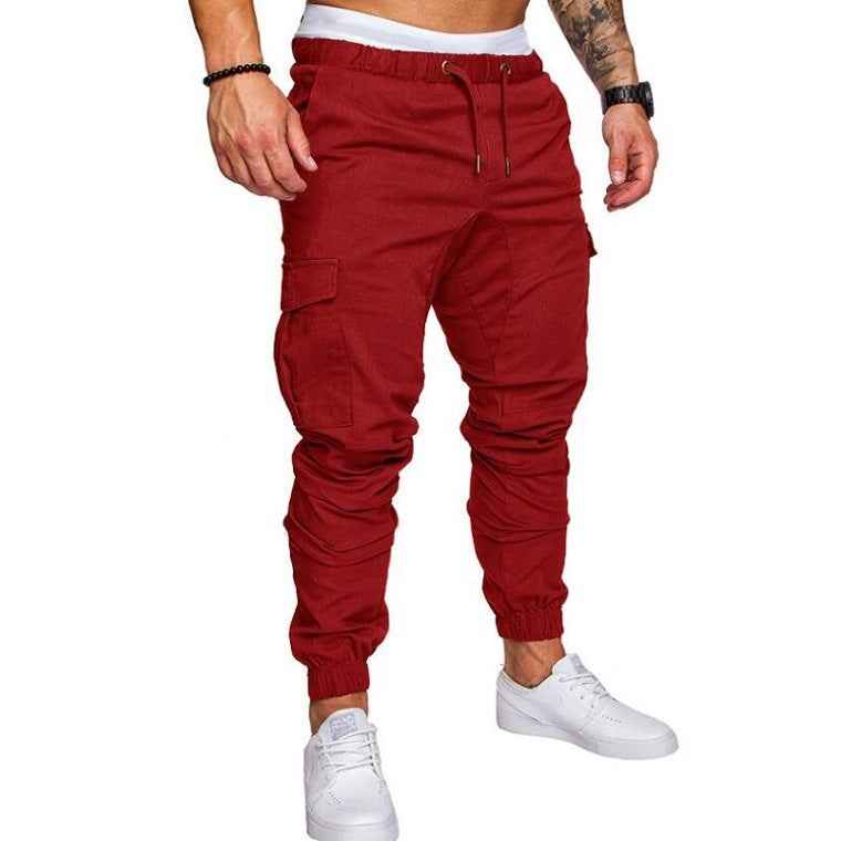 Men's Casual Drawstring Pants - Woven Fabric Casual Pants