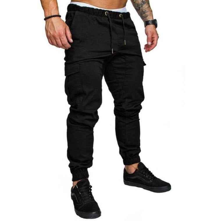 Men's Casual Drawstring Pants - Woven Fabric Casual Pants