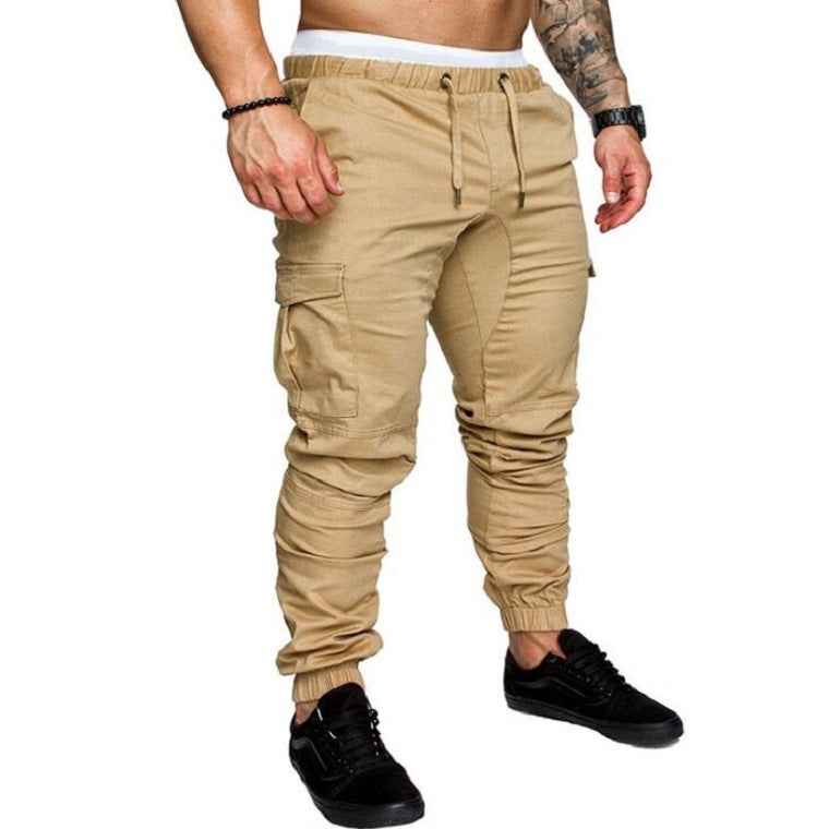 Men's Casual Drawstring Pants - Woven Fabric Casual Pants