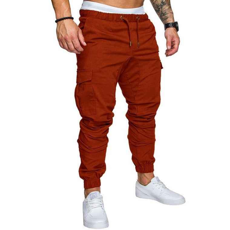 Men's Casual Drawstring Pants - Woven Fabric Casual Pants