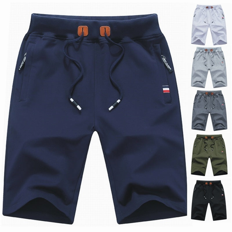 Men's Shorts Casual Classic Fit Drawstring Summer Beach Shorts With Elastic Waist And Pockets - TWENTY ONE SEVEN