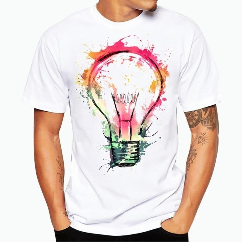 3D Printed Light Bulb T-Shirt for Creative Style