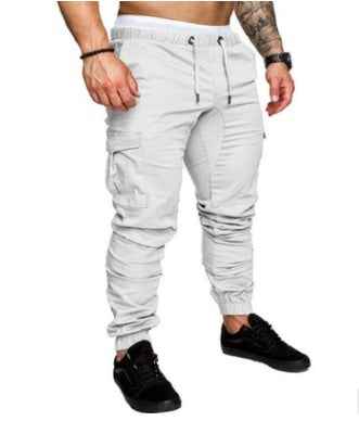 Men's Casual Drawstring Pants - Woven Fabric Casual Pants