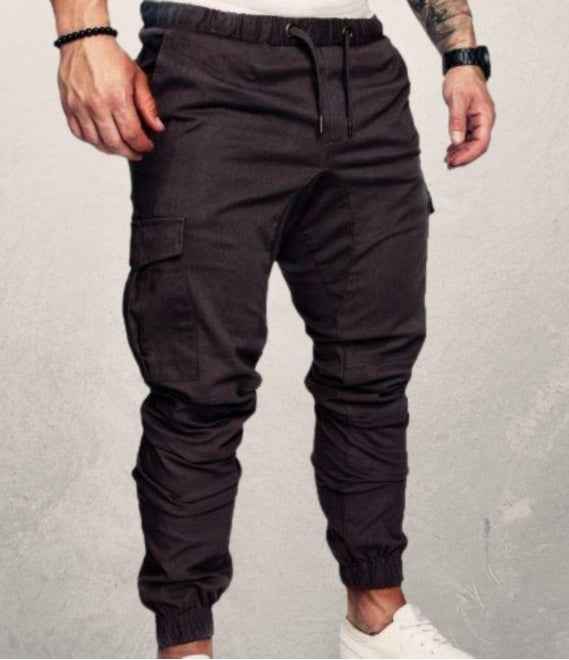 Men's Casual Drawstring Pants - Woven Fabric Casual Pants