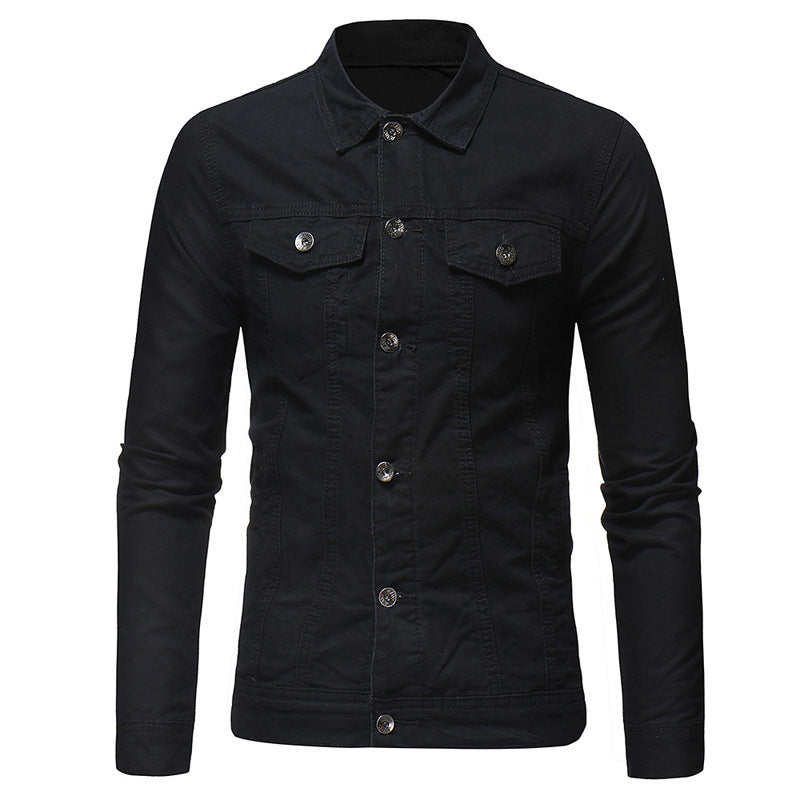 Solid Color Denim Jacket - Stylish Denim Jacket Shirt for Every Occasion