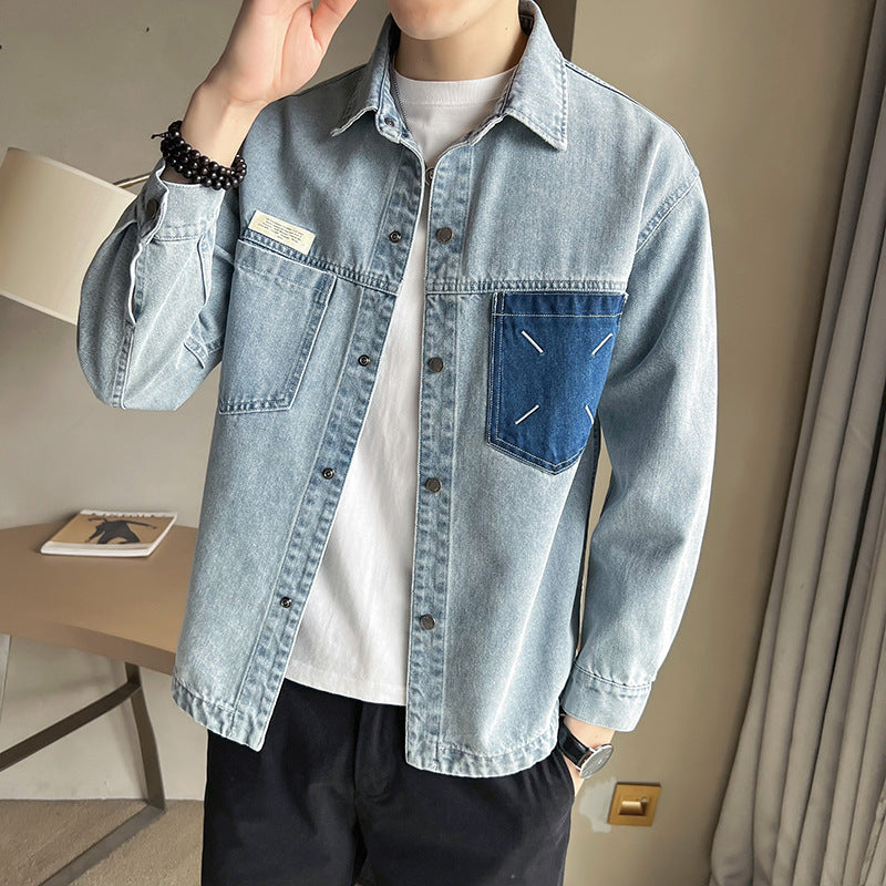 Fashion Brand Workwear Denim Shirt for Everyday Style
