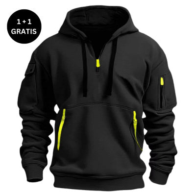 Dropped Shoulder Hooded Sweatshirt Men's Women's Plus Size Loose Pullover Fashion Sweatshirt - TWENTY ONE SEVEN