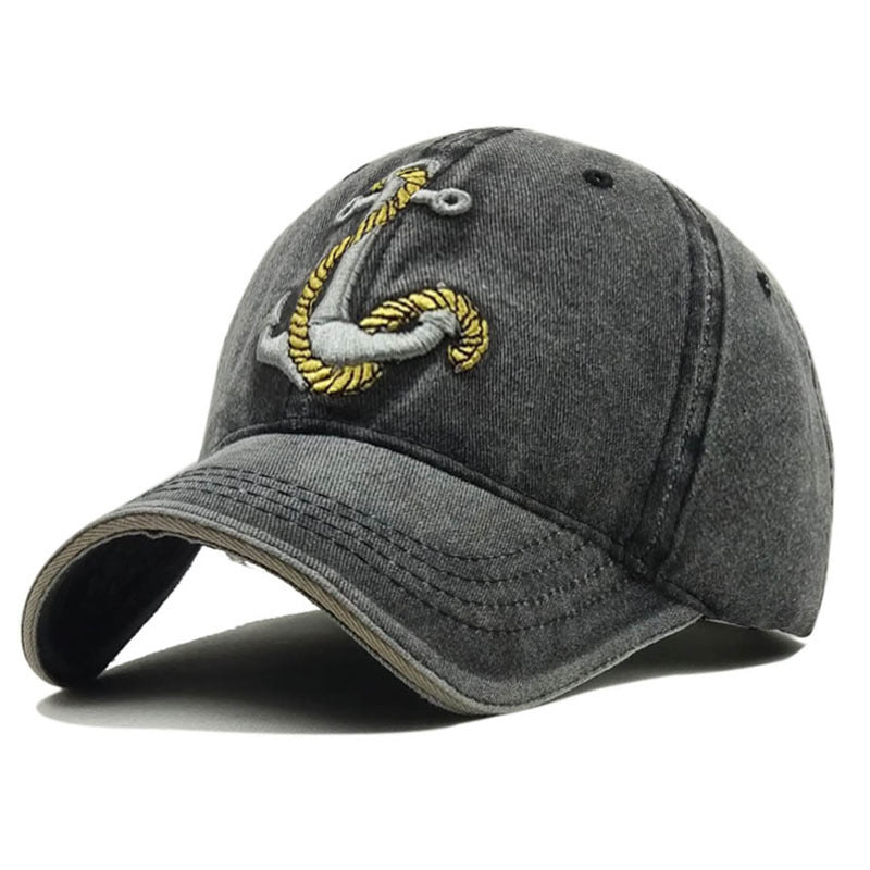 Anchor Embroidered Baseball Cap - Stylish Comfort and Design