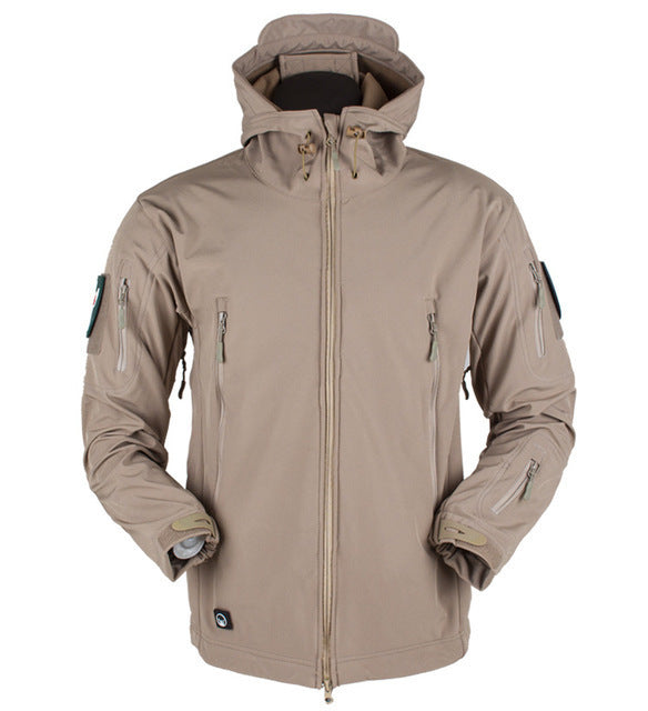 Soft Shell Windproof Jacket for Men - Hooded, Windproof Soft Shell Jacket