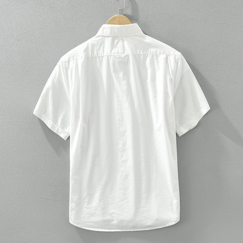 Japanese Short Sleeve Shirt - Simple Color Matching Design
