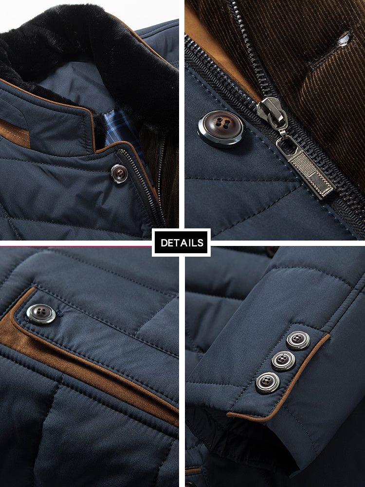 Padded Jacket for Middle-aged Men - Winter Clothes for Fathers