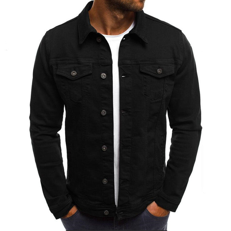 Casual Denim Button Shirt Men - Stylish Jacket for Everyday Wear
