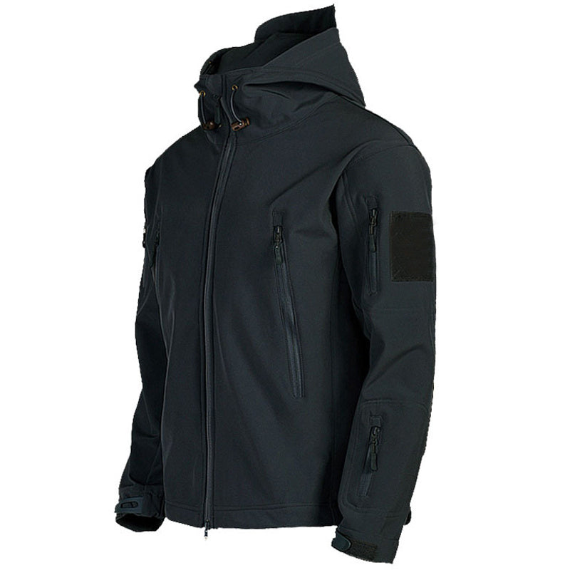 Soft Shell Windproof Jacket for Men - Hooded, Windproof Soft Shell Jacket