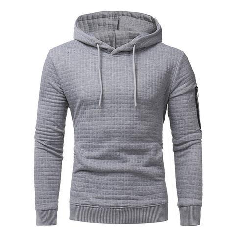 Men's Hoodie with Arm Zipper Long Sleeve Slim Sweatshirt Tops