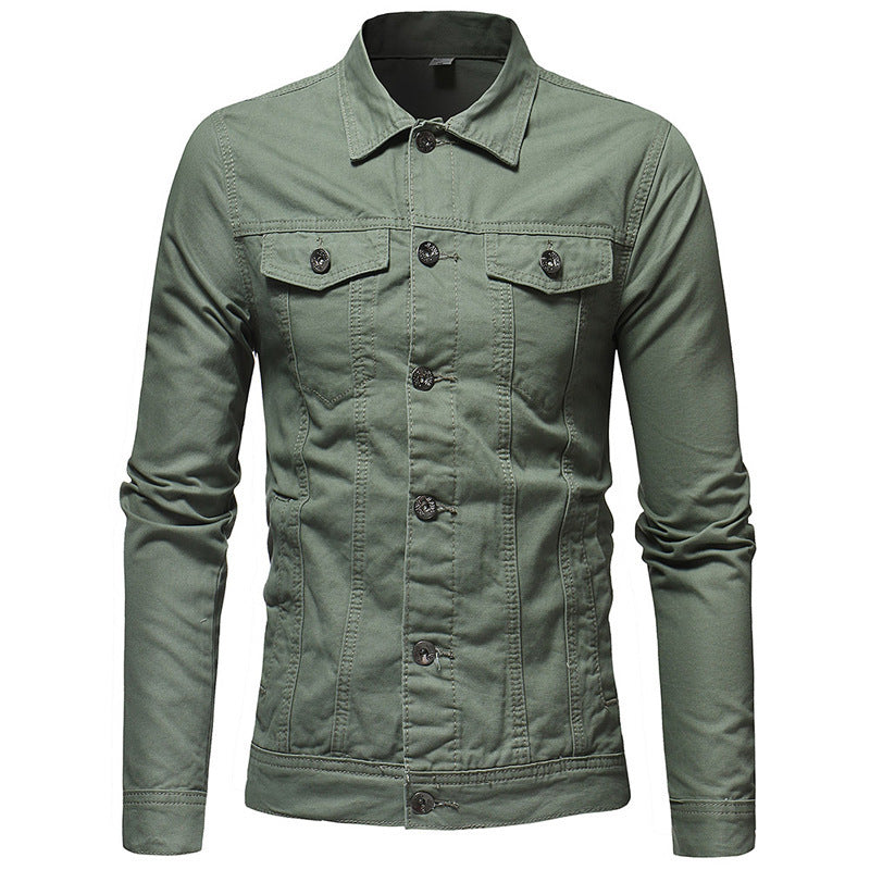Solid Color Denim Jacket - Stylish Denim Jacket Shirt for Every Occasion