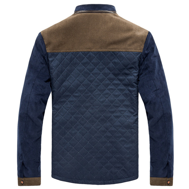 Spring Autumn Men's Casual Jackets Slim Fit Patchwork Coats Sportswear