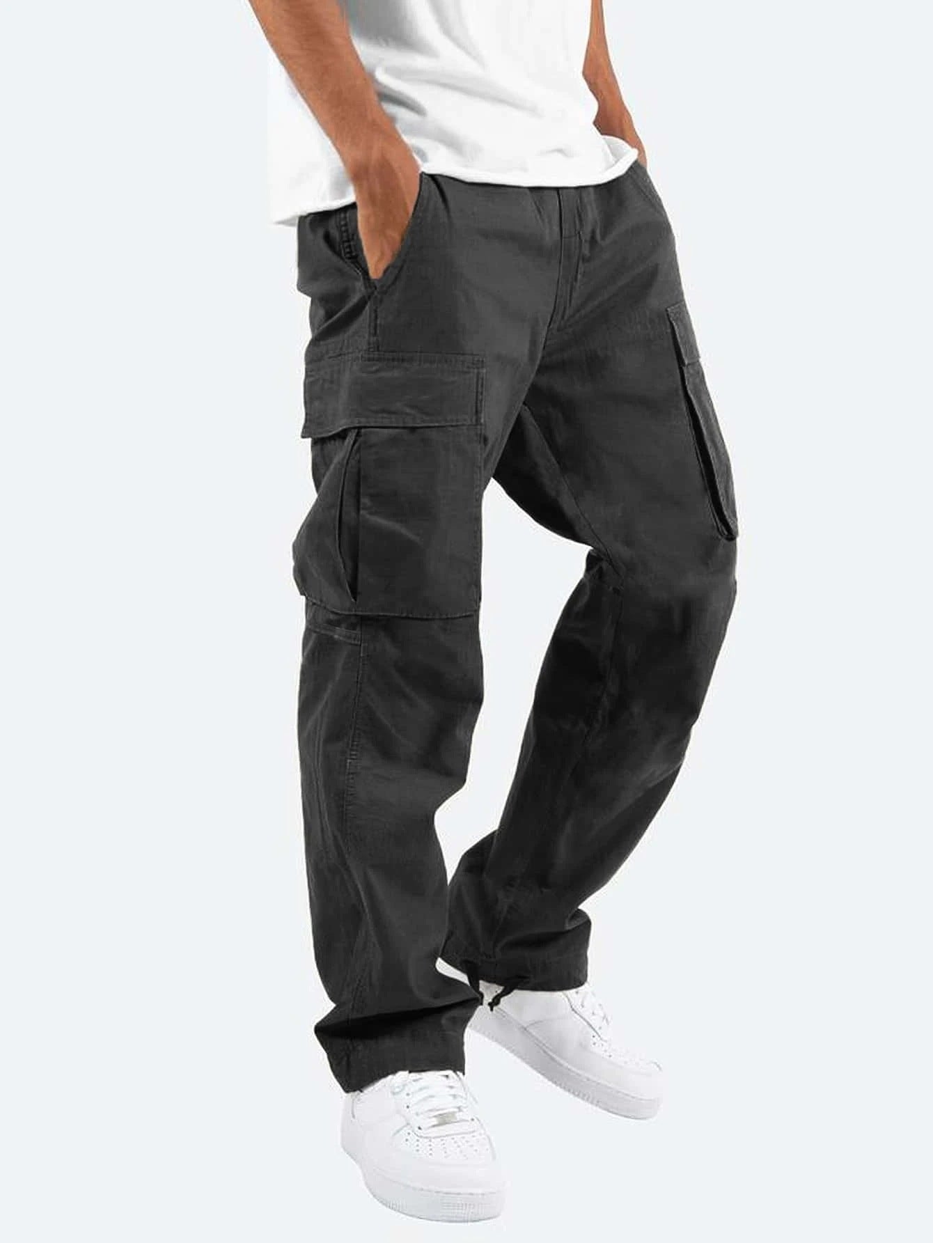 Men's Workwear Drawstring Multi-pocket Casual Pants - TWENTY ONE SEVEN
