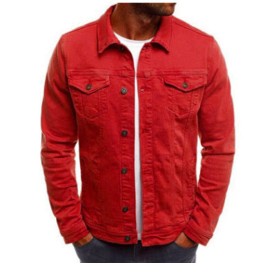 Solid Color Denim Jacket - Stylish Denim Jacket Shirt for Every Occasion