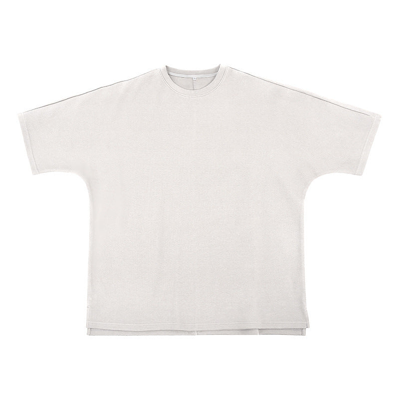 Plus Size Air Cotton T-shirt 280g Loose Fit with Sleeves