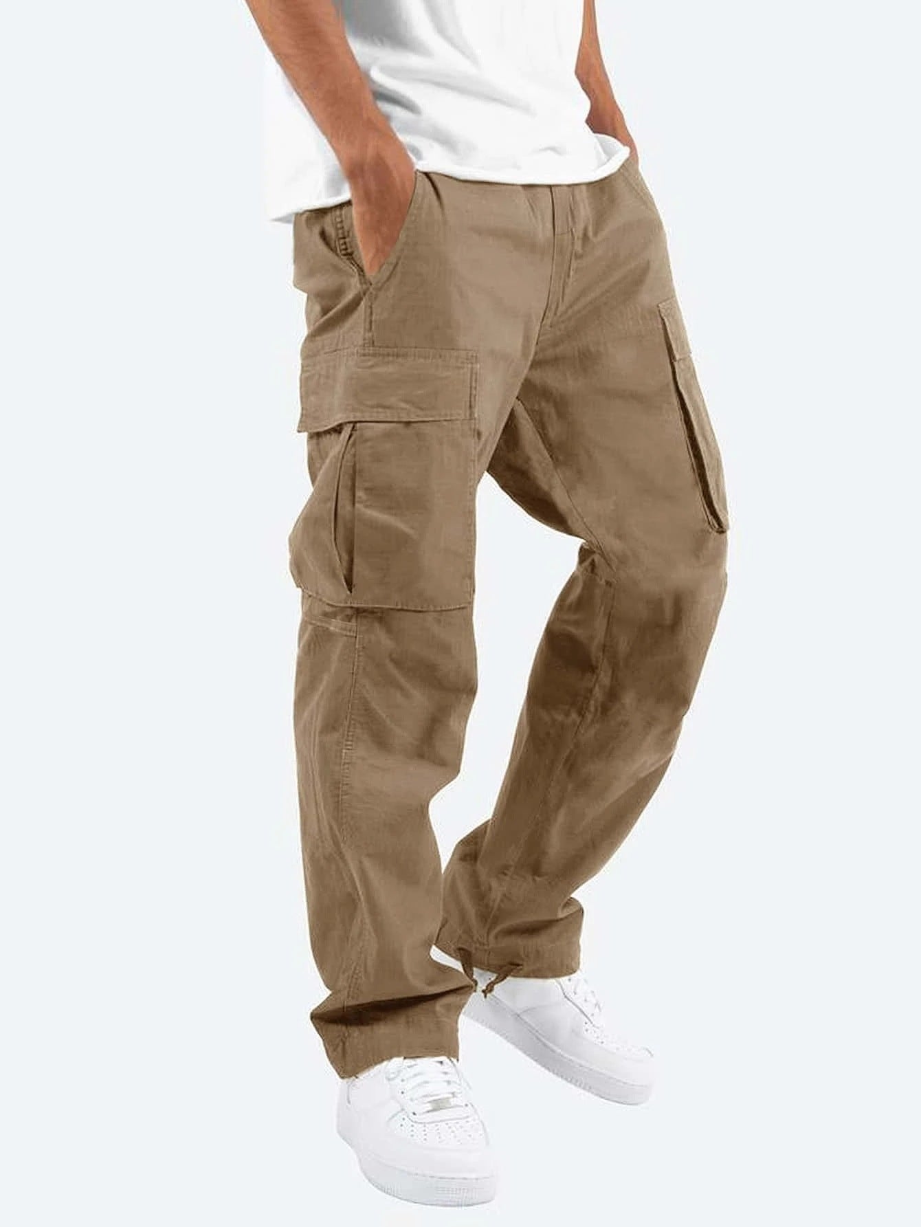 Men's Workwear Drawstring Multi-pocket Casual Pants - TWENTY ONE SEVEN