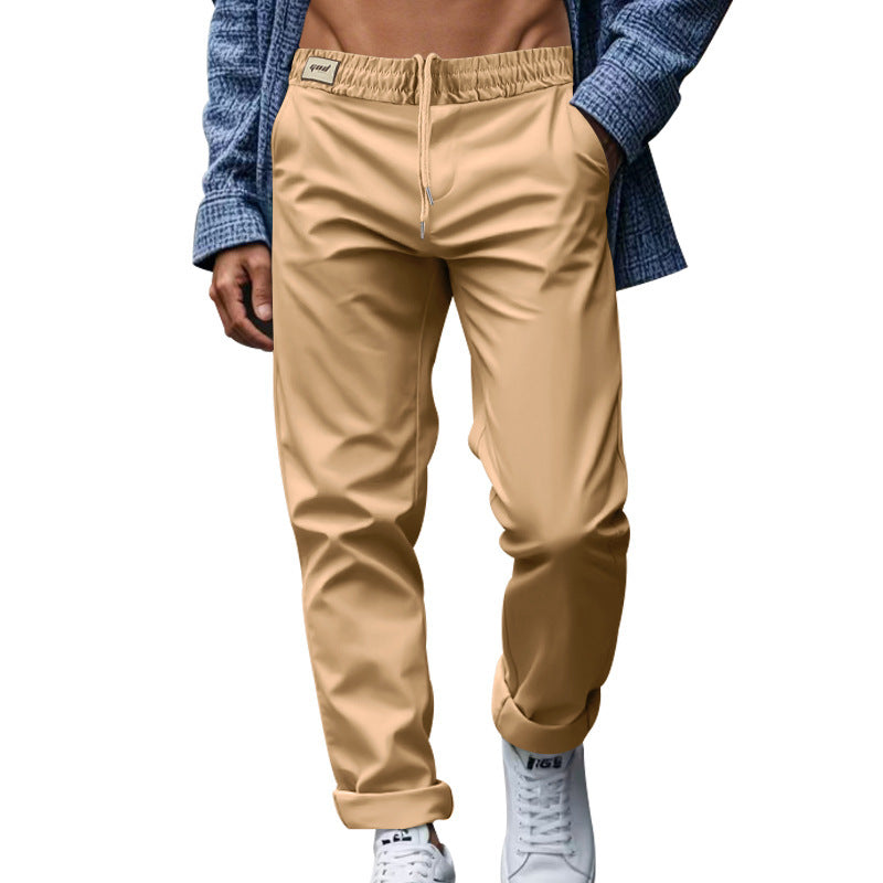 Men's Quick-Drying Trousers for Casual Business, Loose Comfortable Waist-tied Design