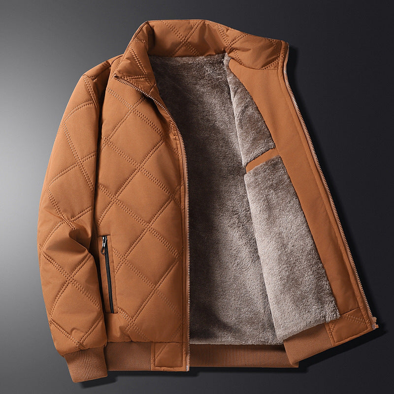 Autumn and Winter Fleece Lined Coat Men for Ultimate Warmth
