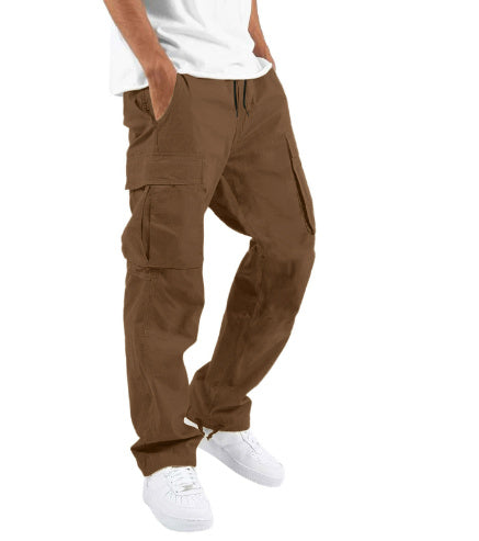 Men's Workwear Drawstring Multi-pocket Casual Pants - TWENTY ONE SEVEN