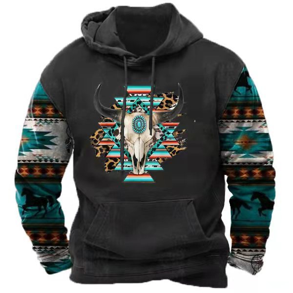 3D Printing Hoodie Men's Street Sports Fashion Sweater