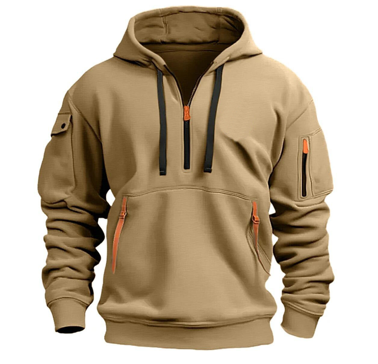 Dropped Shoulder Hooded Sweatshirt Men's Women's Plus Size Loose Pullover Fashion Sweatshirt - TWENTY ONE SEVEN