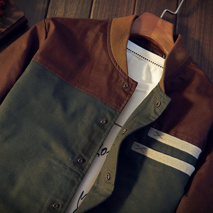 Men's Korean Version Of The Self-cultivation Single-breasted Collar Collar Tide Jacket Men's Casual Jacket Cardigan - TWENTY ONE SEVEN