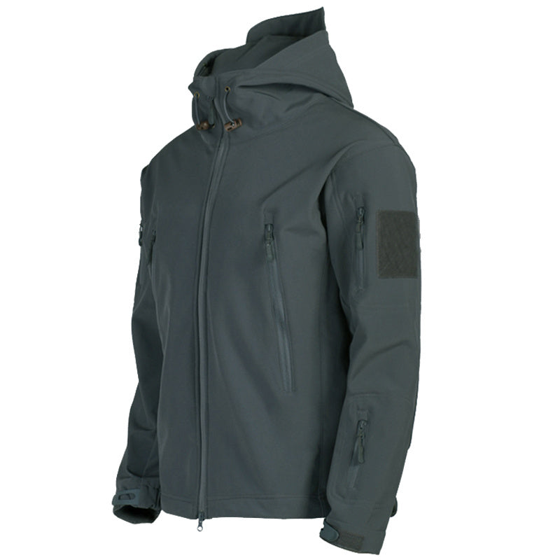 Soft Shell Windproof Jacket for Men - Hooded, Windproof Soft Shell Jacket