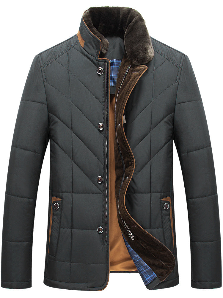 Padded Jacket for Middle-aged Men - Winter Clothes for Fathers