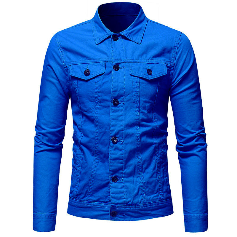 Solid Color Denim Jacket - Stylish Denim Jacket Shirt for Every Occasion