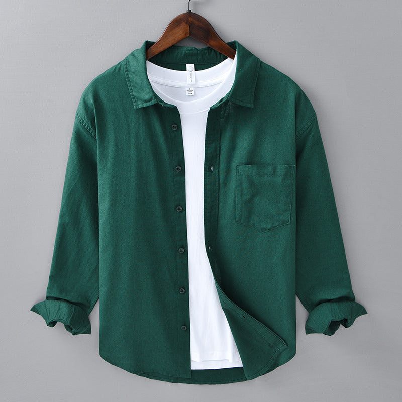 Long Linen Sleeves Casual All-Matching Linen Casual Shirt