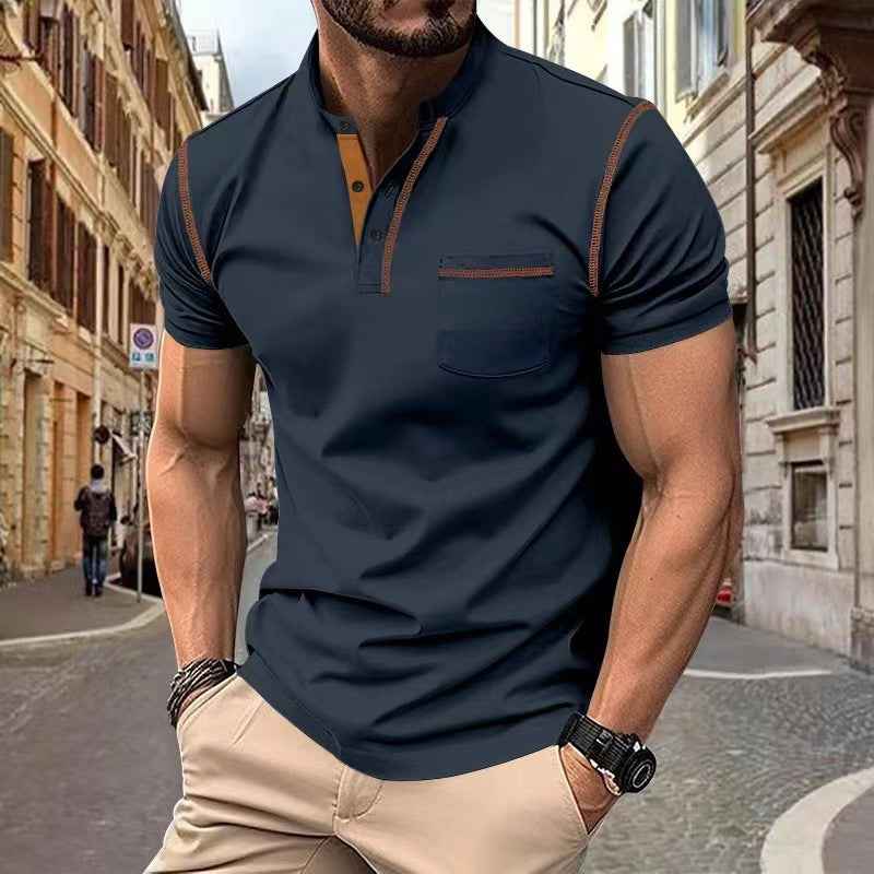 Men's Quick-Dry Polo Shirt Short-Sleeved Casual Summer Top