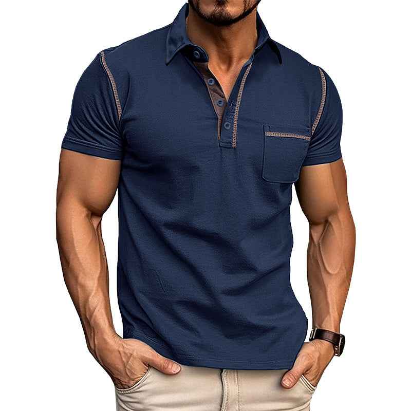 Men's Quick-Dry Polo Shirt Short-Sleeved Casual Summer Top
