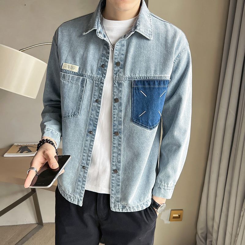 Fashion Brand Workwear Denim Shirt for Everyday Style