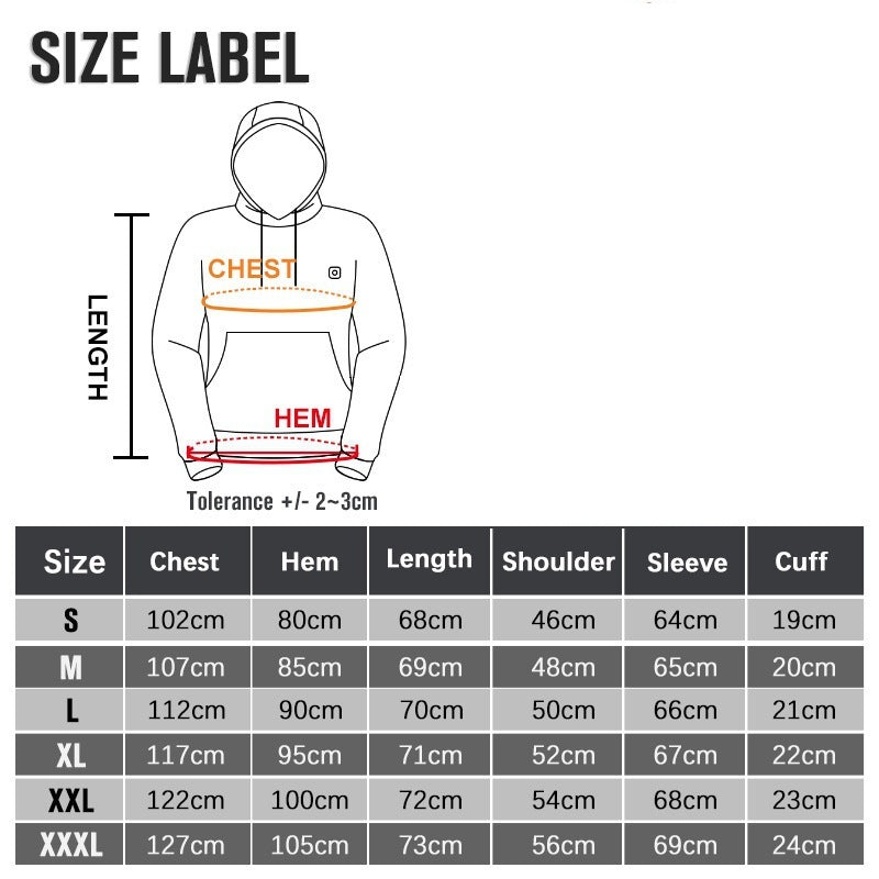 2024 New Outdoor USB Heating Jacket with Electric Heating Features
