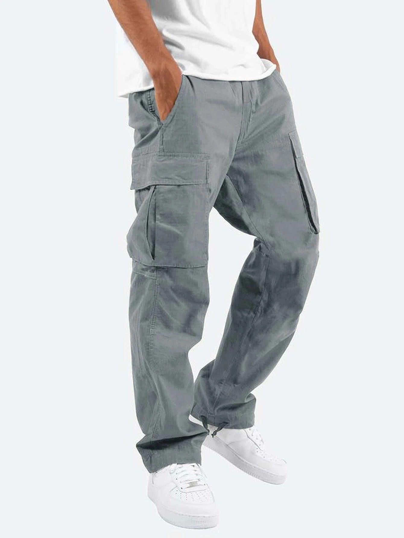 Men's Workwear Drawstring Multi-pocket Casual Pants - TWENTY ONE SEVEN
