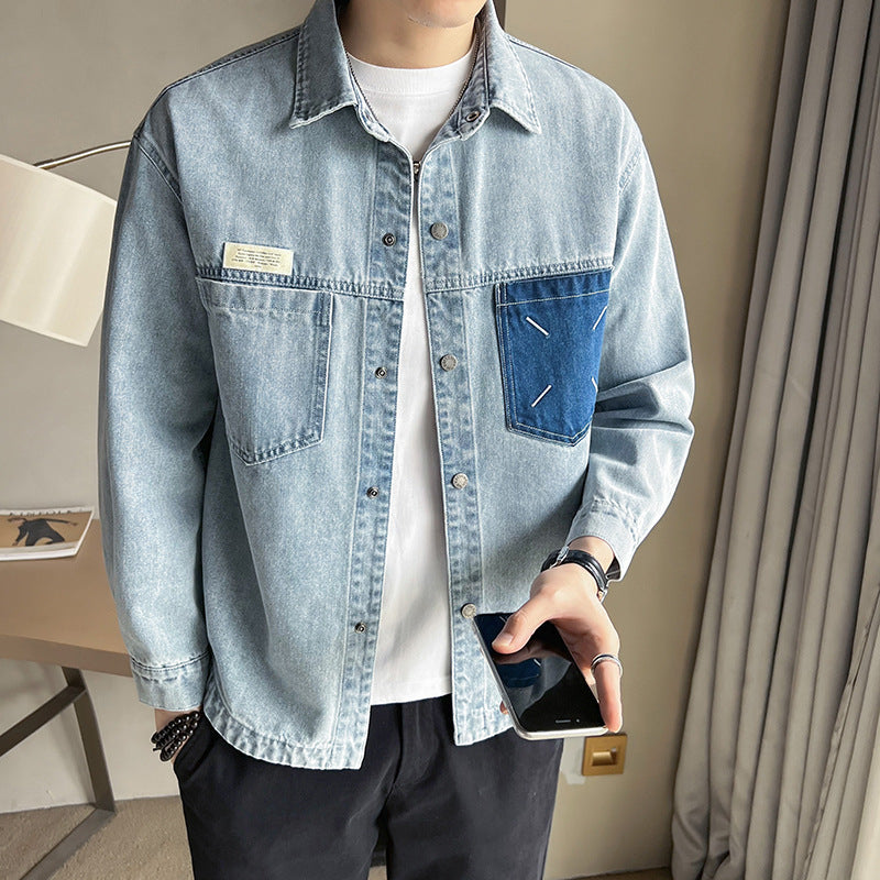 Fashion Brand Workwear Denim Shirt for Everyday Style