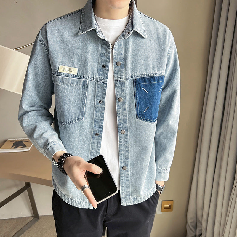 Fashion Brand Workwear Denim Shirt for Everyday Style
