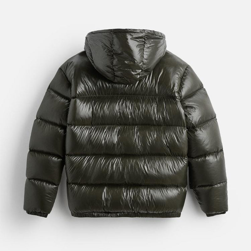 Autumn Winter Black Hooded Short Coat - Warm, Simple, Comfortable