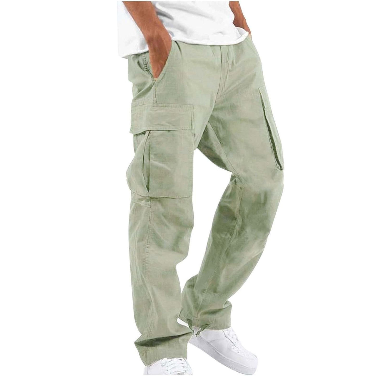 Men's Workwear Drawstring Multi-pocket Casual Pants - TWENTY ONE SEVEN
