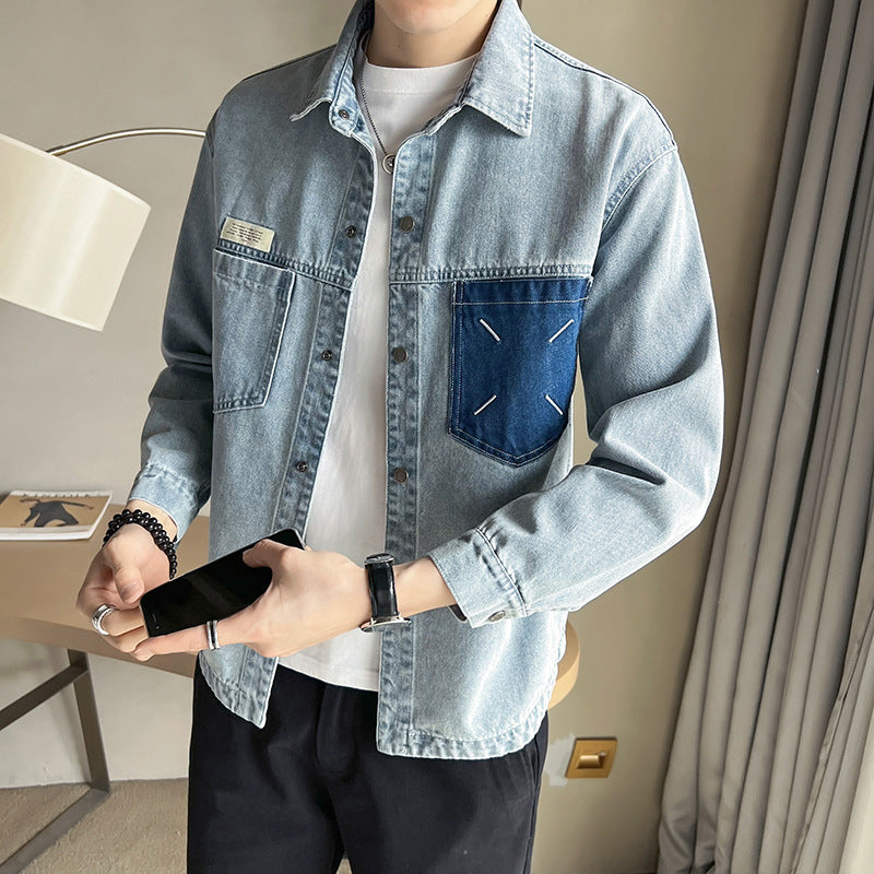 Fashion Brand Workwear Denim Shirt for Everyday Style